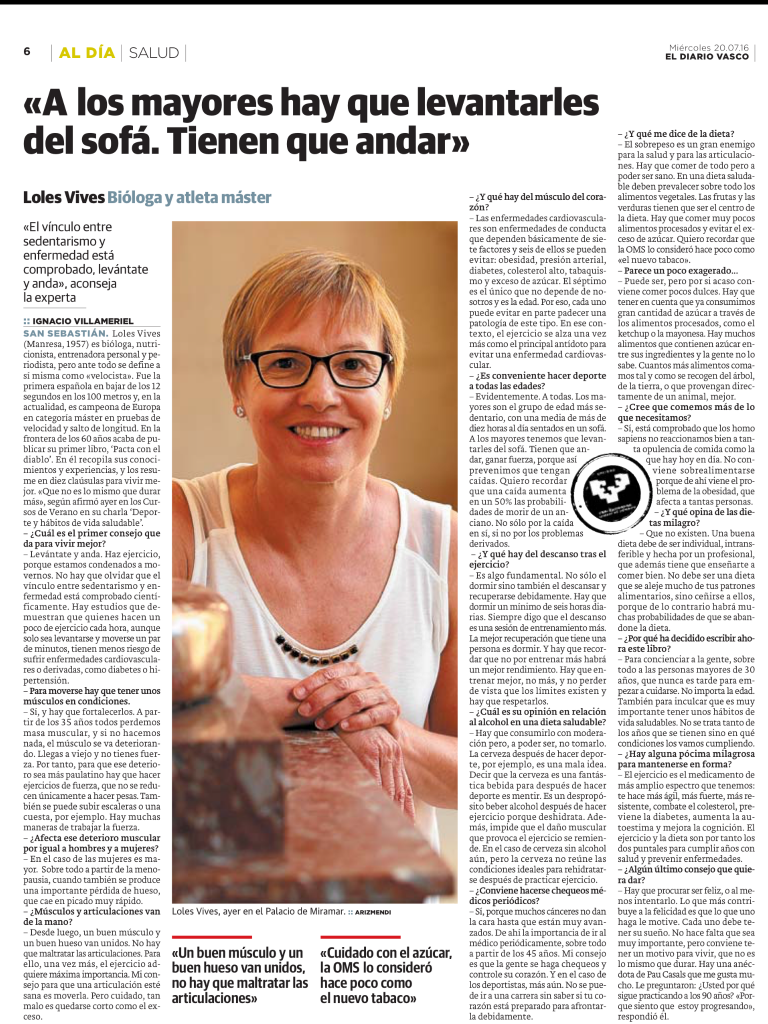 Diario Vasco. Entrevista